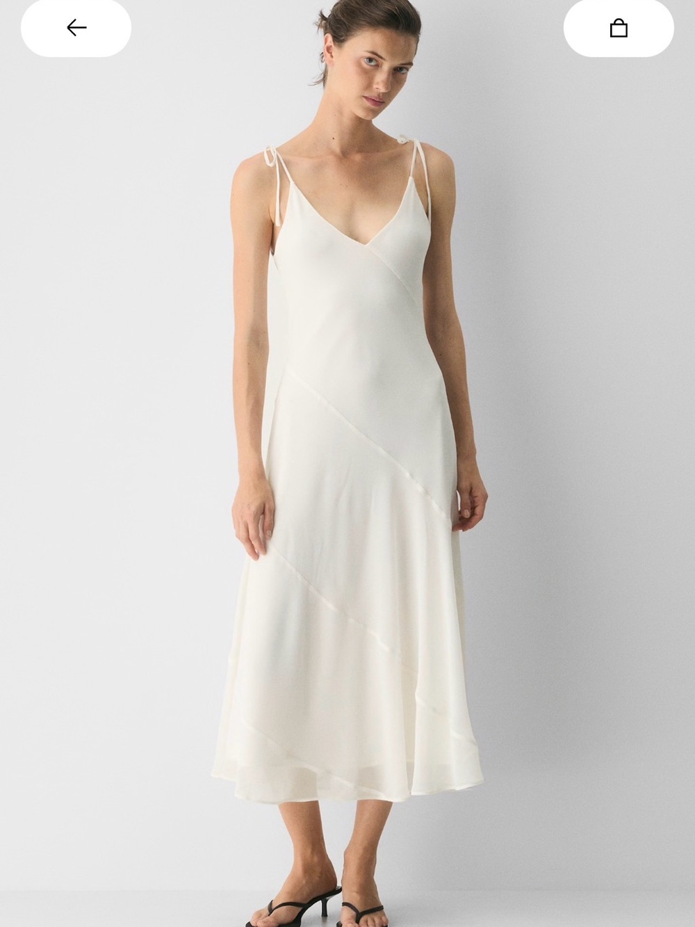 Aritzia Priscilla Maxi Dress with Tie Straps